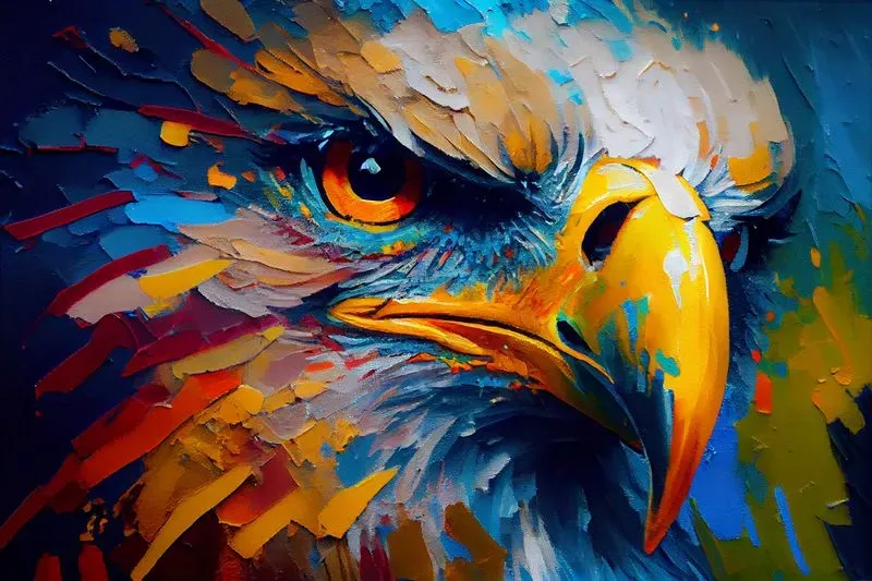 Abstract Acrylic Paintings Of Animals