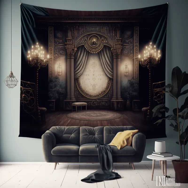 Wall Tapestry Mockups - Room Walls