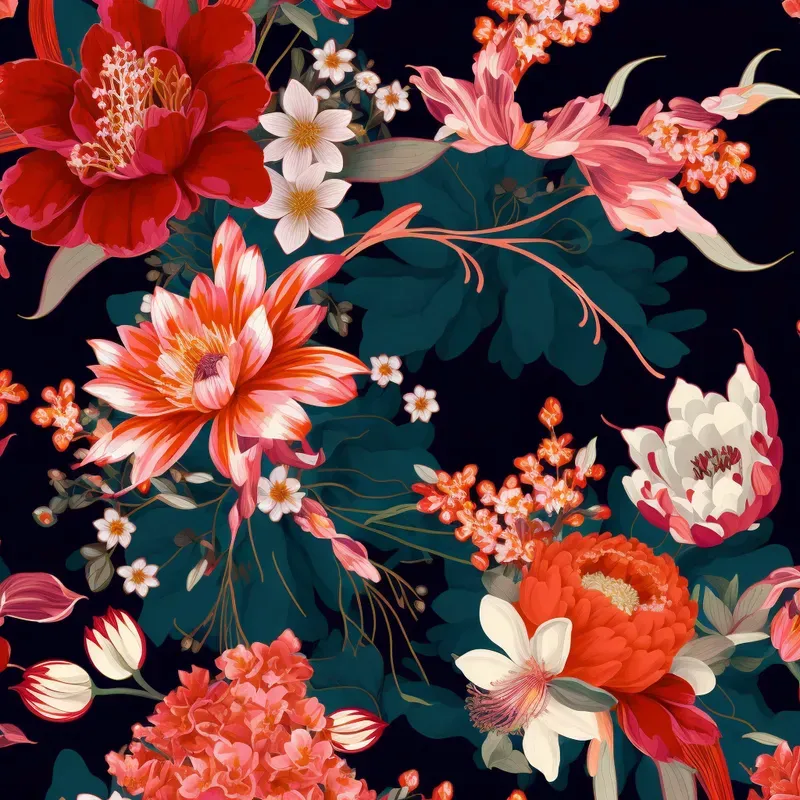 Japanese Floral Flower Patterns