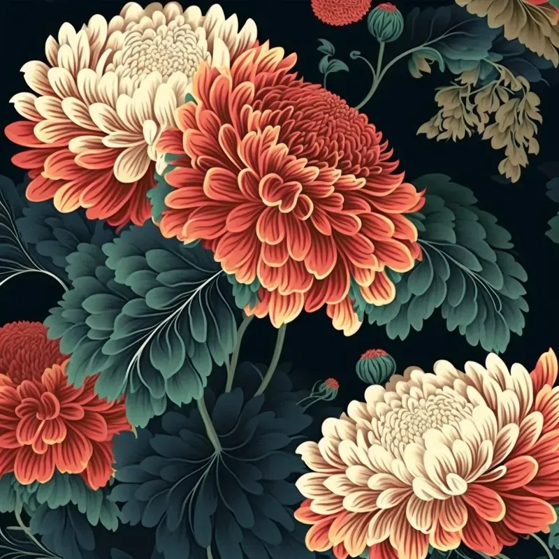 Japanese Floral Flower Patterns