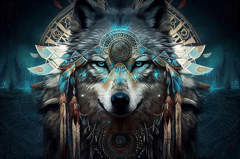 Native American Shamanic Animals Art