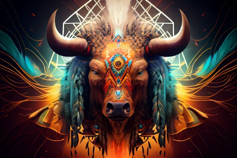 Native American Shamanic Animals Art