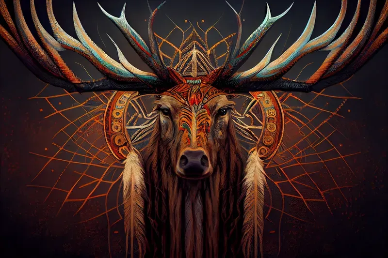 Native American Shamanic Animals Art