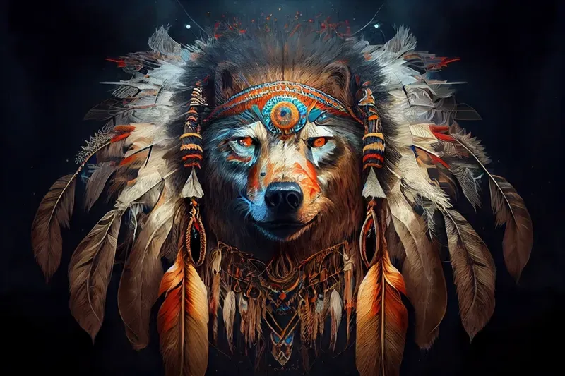 Native American Shamanic Animals Art