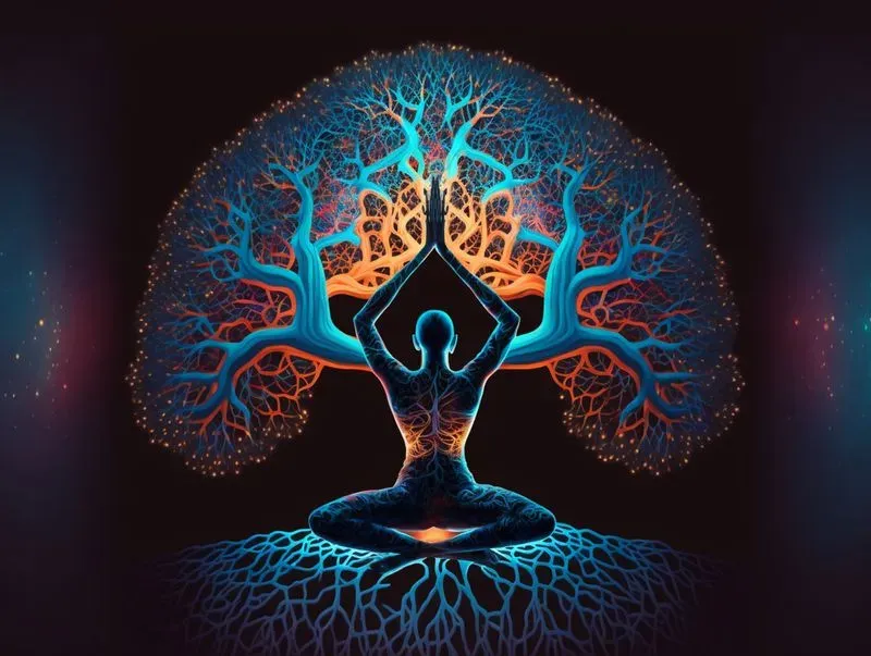 Spiritual Yoga Tree Of Life Wall Art