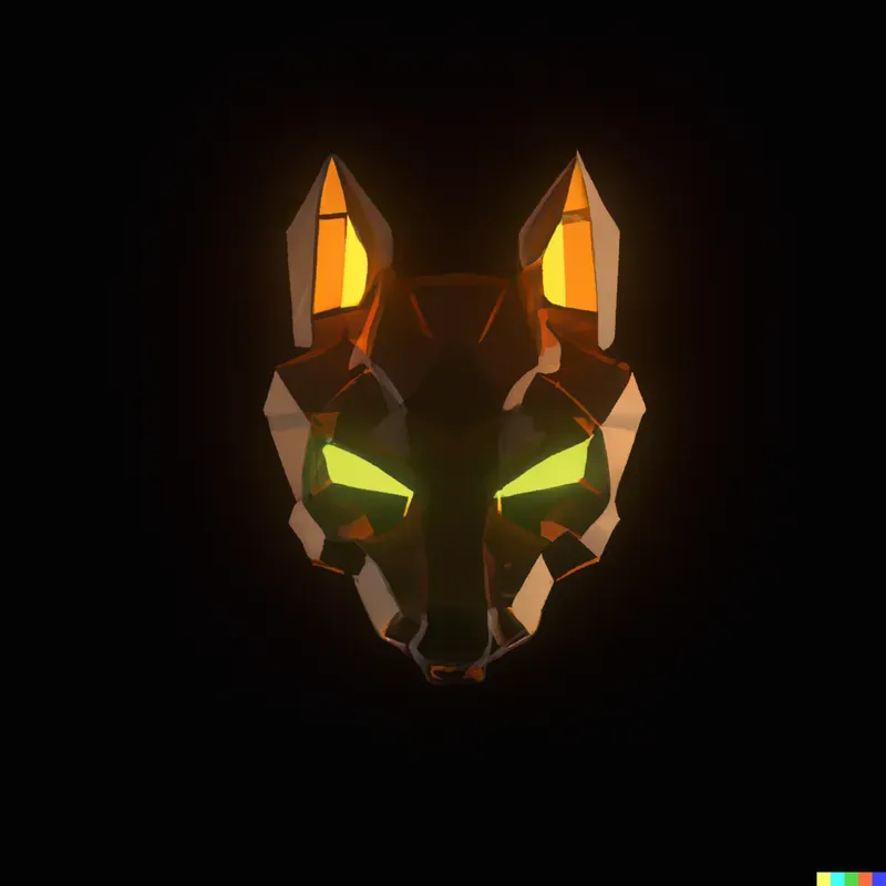 Neon Voxel Animal Logos