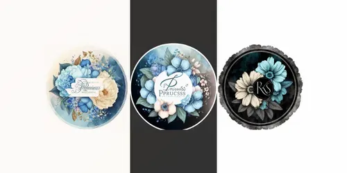 Feminine Floral Logos generated by midjourney
