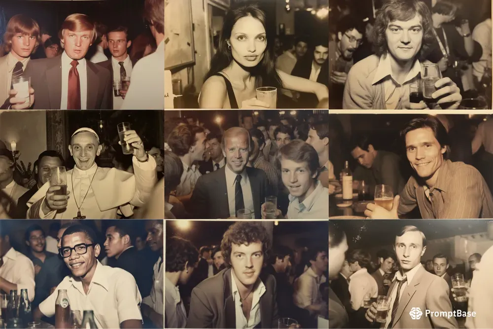 Young Famous People At Parties