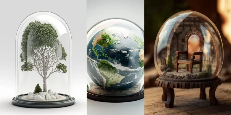 Precious In Glass Domes generated by undefined
