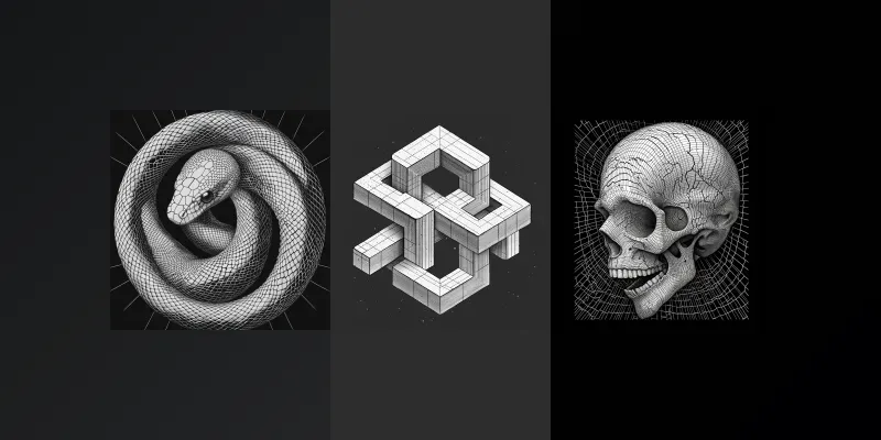 Complex Illusion Prints generated by undefined