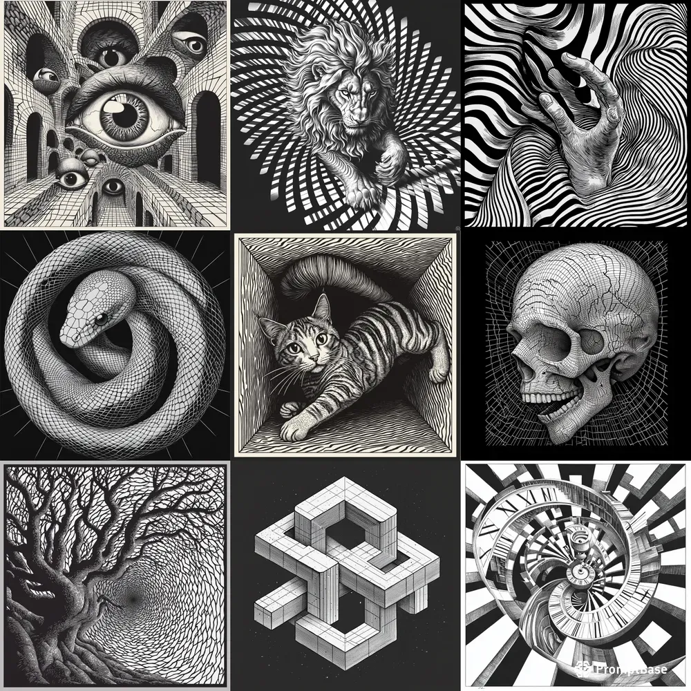 Complex Illusion Prints