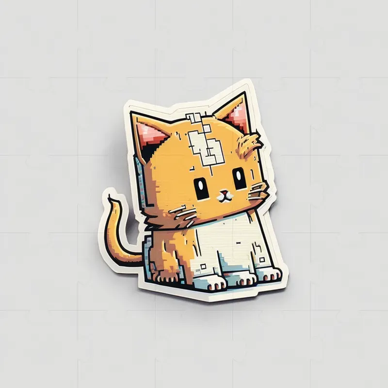 Retro Gaming Pixel Stickers