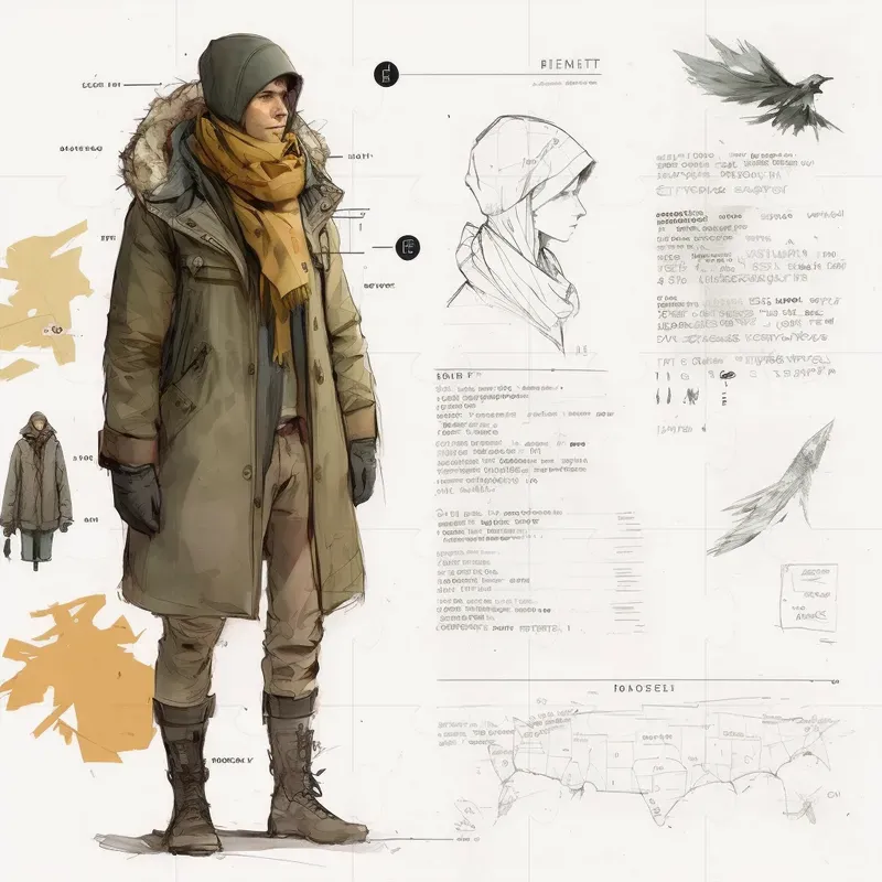 Male Full-body Fashion Character Sketches