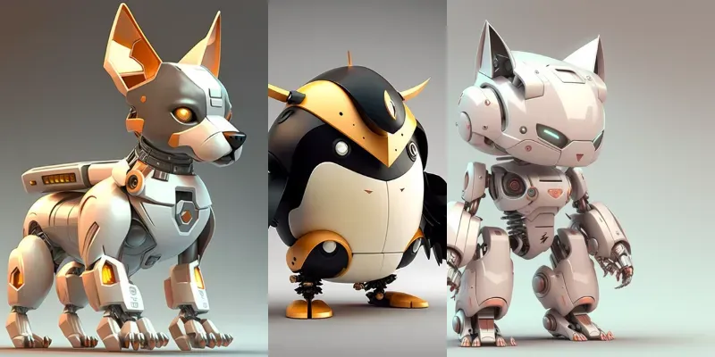 High Quality Animal-inspired Robots generated by undefined