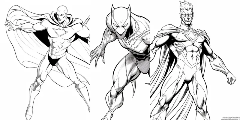 Superhero Coloring Books generated by undefined