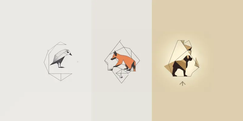 Polygon Minimal Tshirt Logo Designs generated by undefined