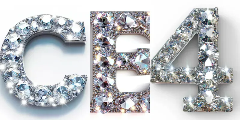 Alphabet Text Brilliant Letters Numbers generated by undefined