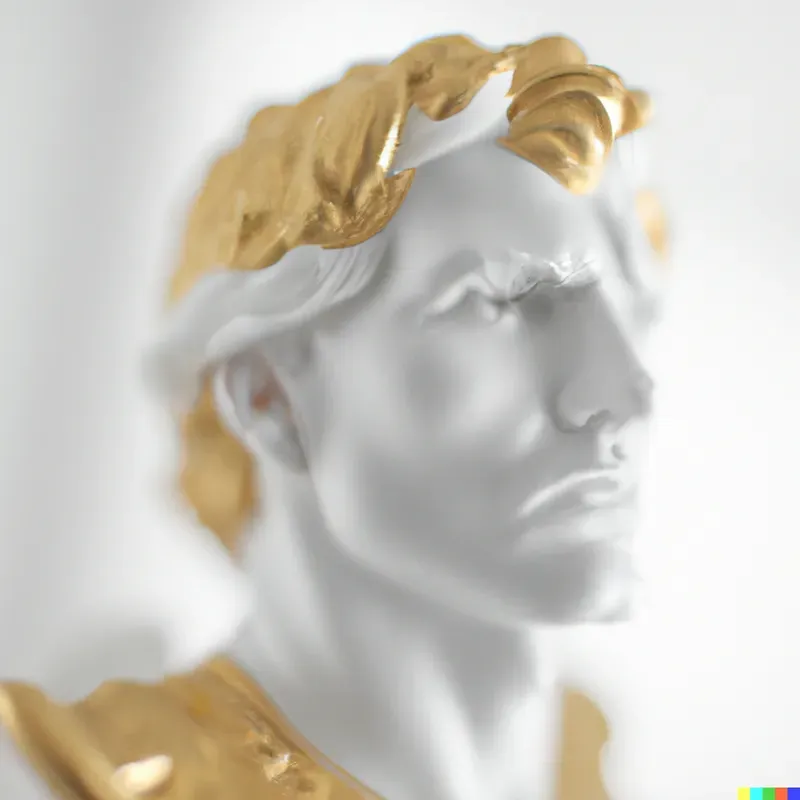 Golden Marble Busts