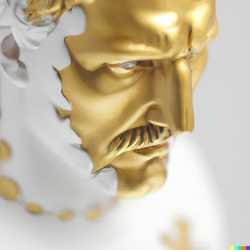 Golden Marble Busts