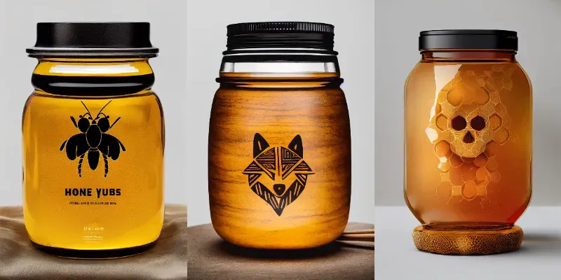Honey Jar Design Product Photo generated by undefined