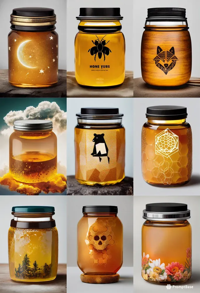 Honey Jar Design Product Photo