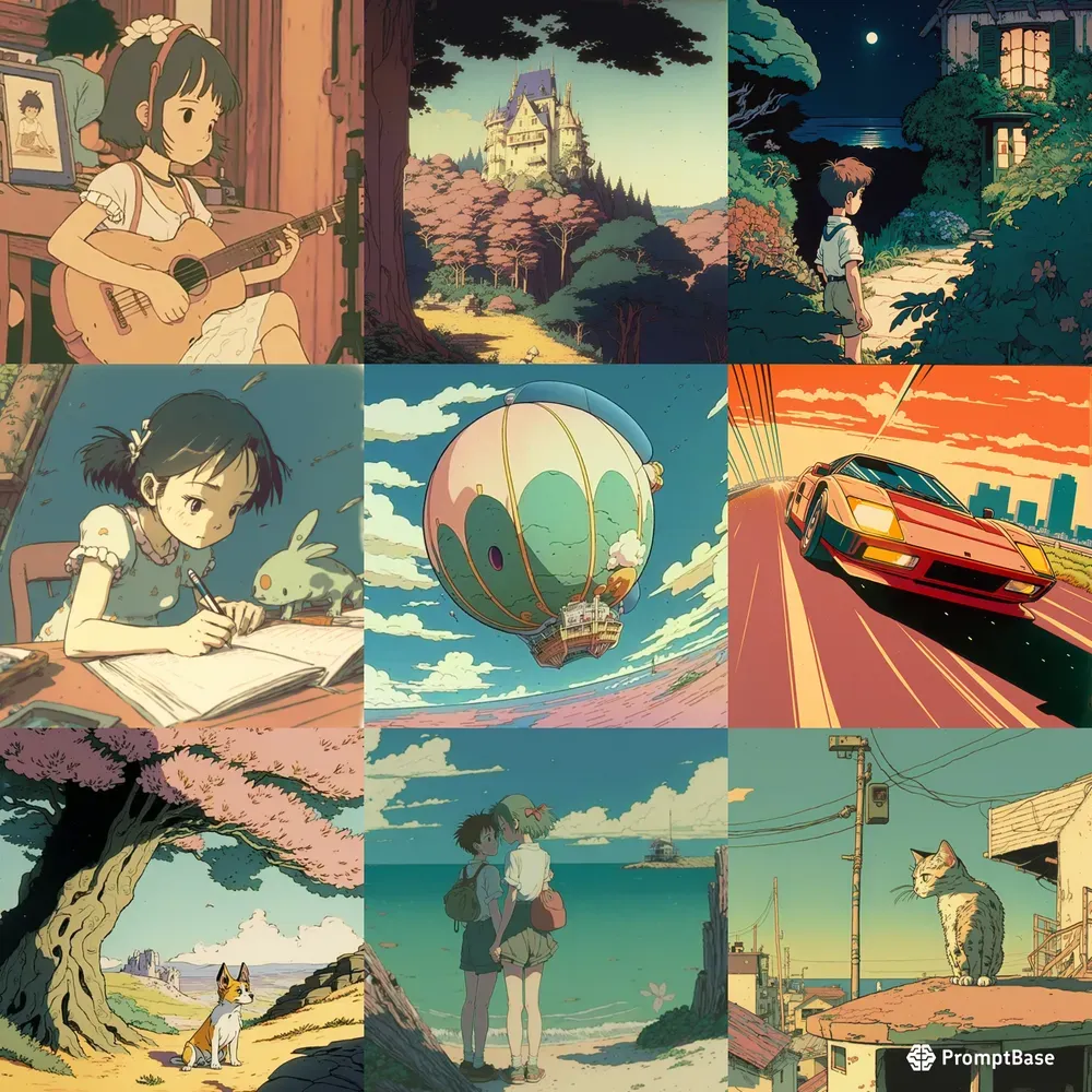 Lofi Illustrations In Ghibli Studio Style
