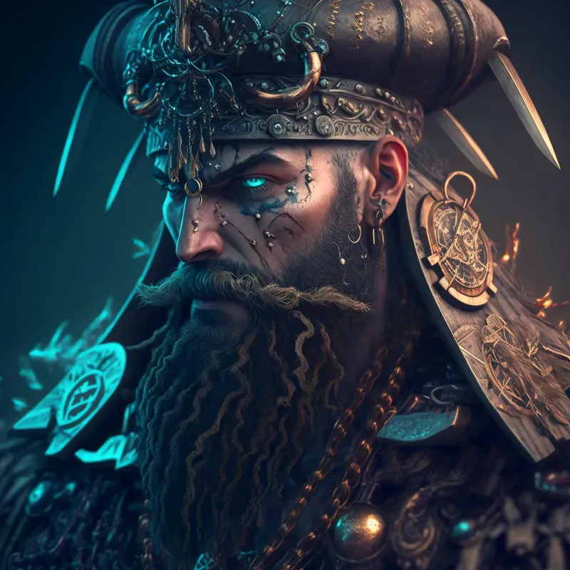 Cyberpunk Viking Pirates