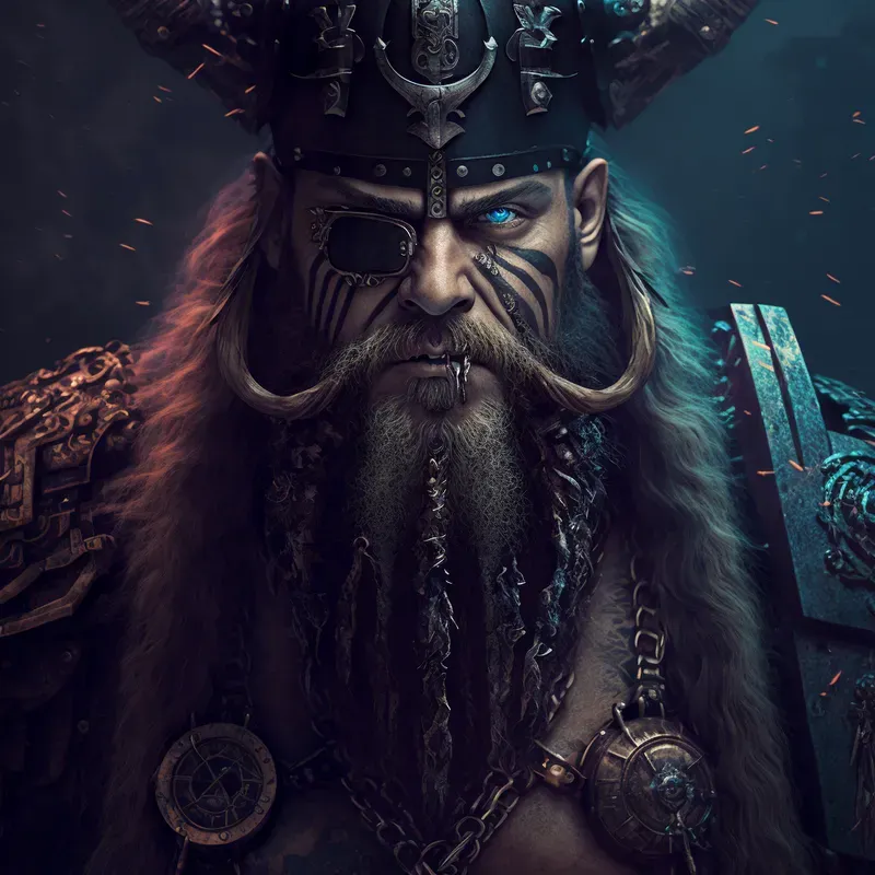 Cyberpunk Viking Pirates