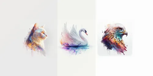 Magical And Colourful Pets generated by midjourney