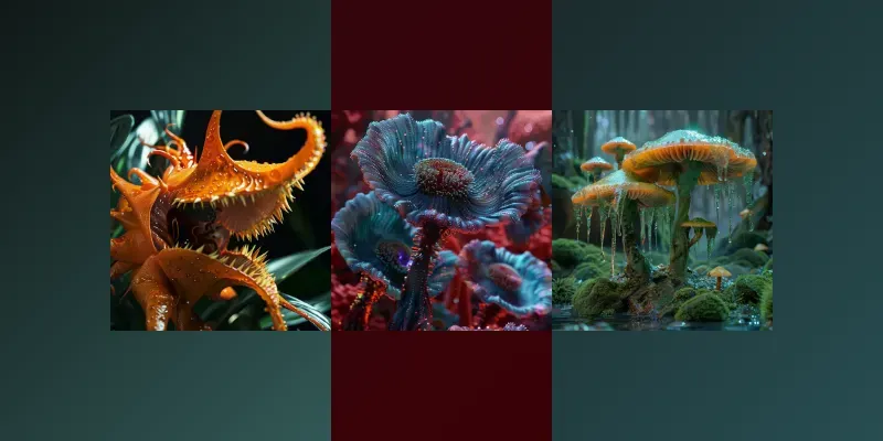 Ultrarealistic Special Alien Plant Photo generated by undefined