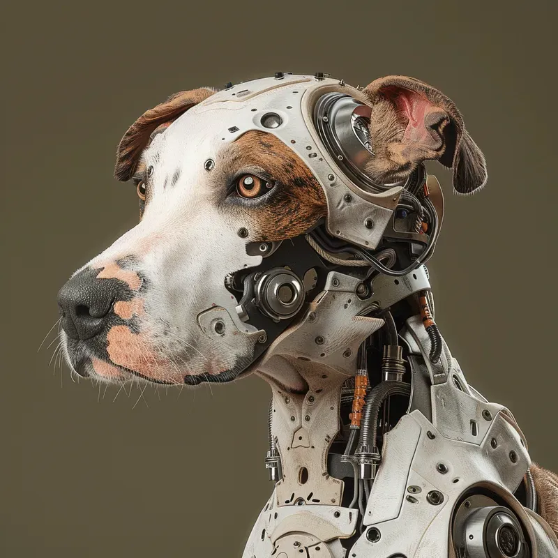 Realistic Cyborg Animal Illustrations
