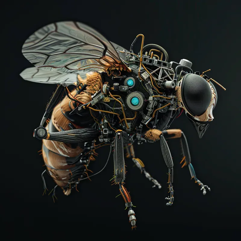 Realistic Cyborg Animal Illustrations