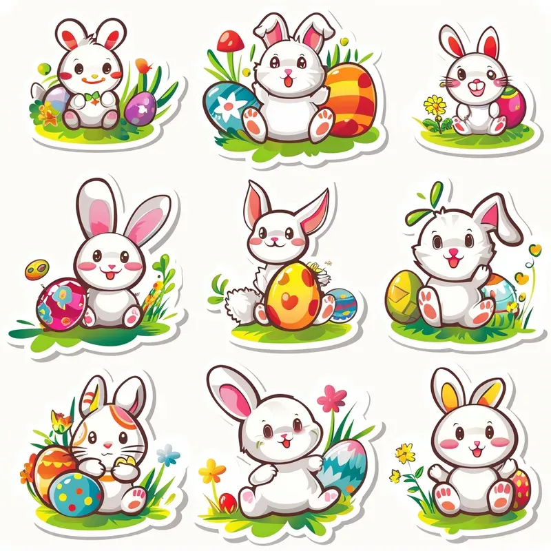 Sweet Simple Easter Sticker Set