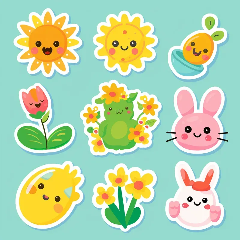 Sweet Simple Easter Sticker Set