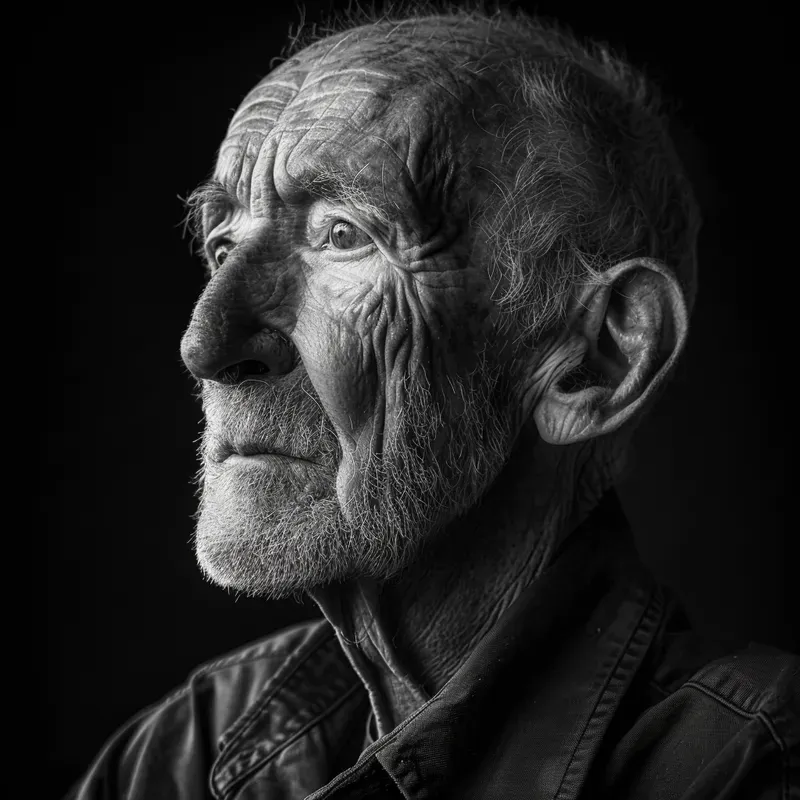 Realistic Monochrome Portrait Photography