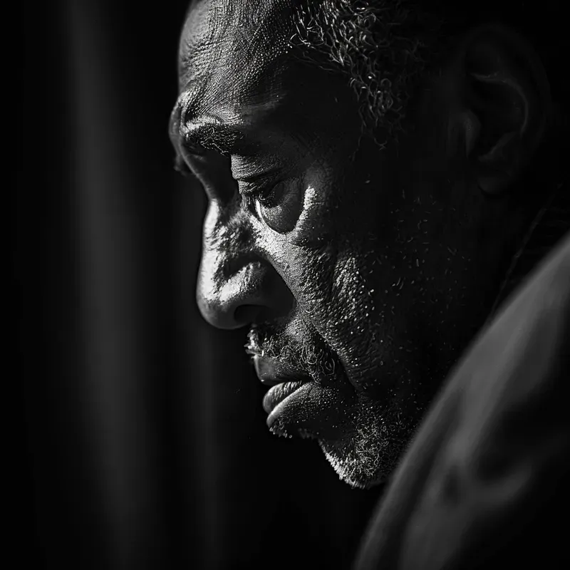 Realistic Monochrome Portrait Photography