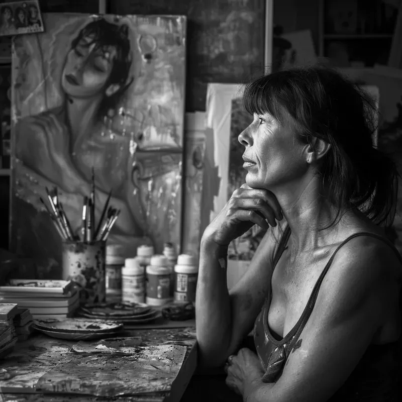 Realistic Monochrome Portrait Photography