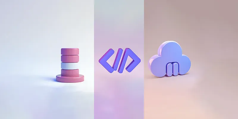 3D Abstract Tech Icons generated by undefined