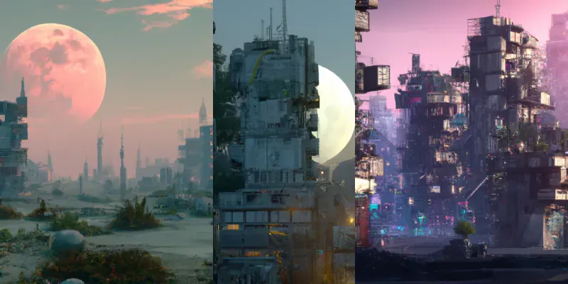 Post-apocalyptic City Scapes generated by undefined