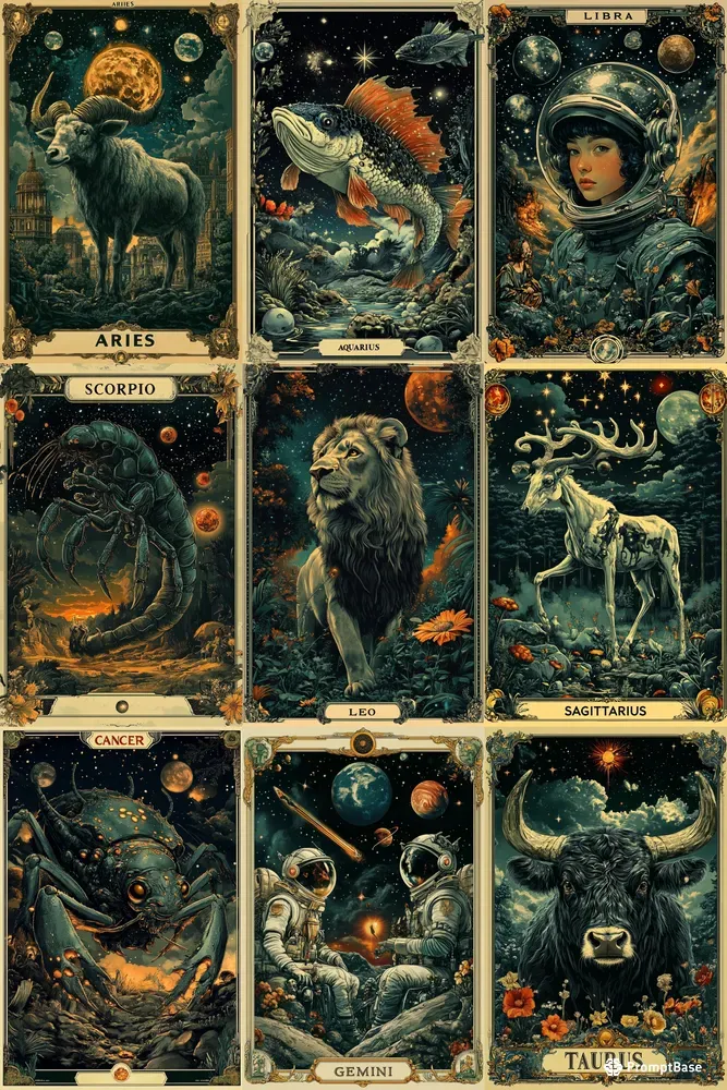 Otherworldly Tarot Card Illustrations