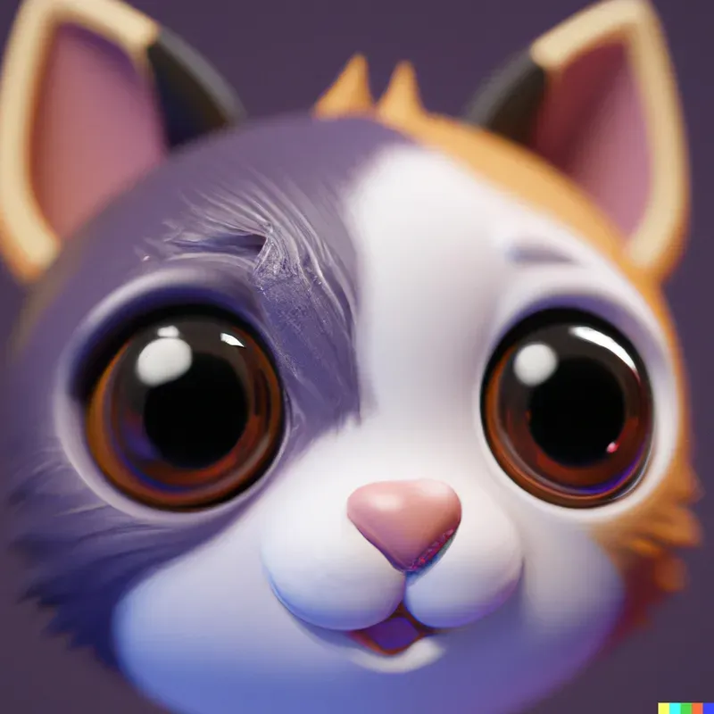 Cute Animals In A 3d Render