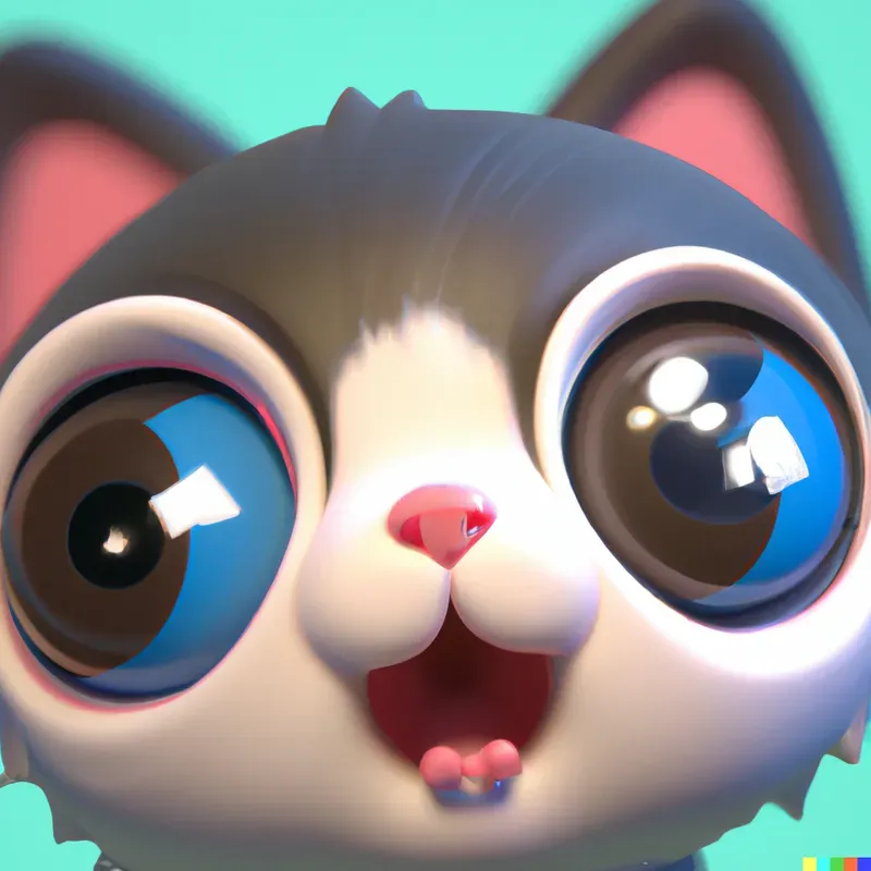 Cute Animals In A 3d Render