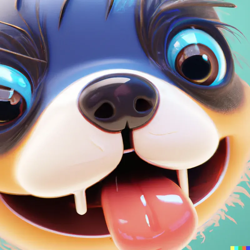Cute Animals In A 3d Render