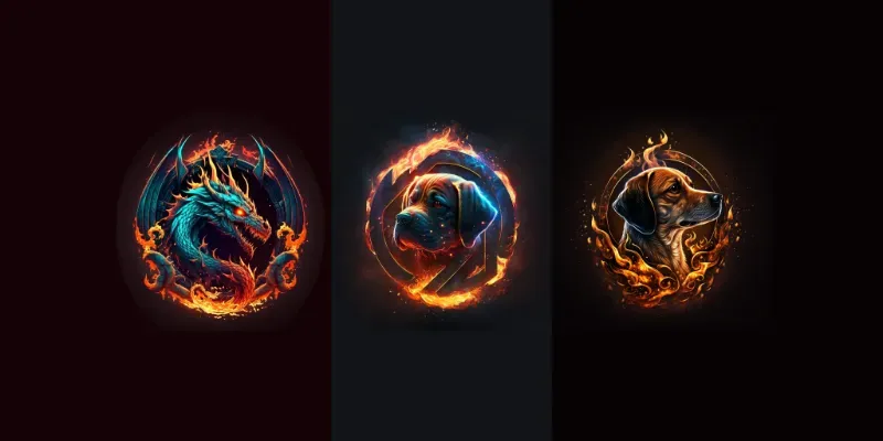 Animal Fire Logos generated by undefined
