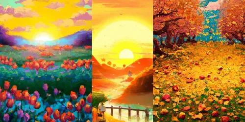 Beautiful Paintings Of Nature generated by dalle