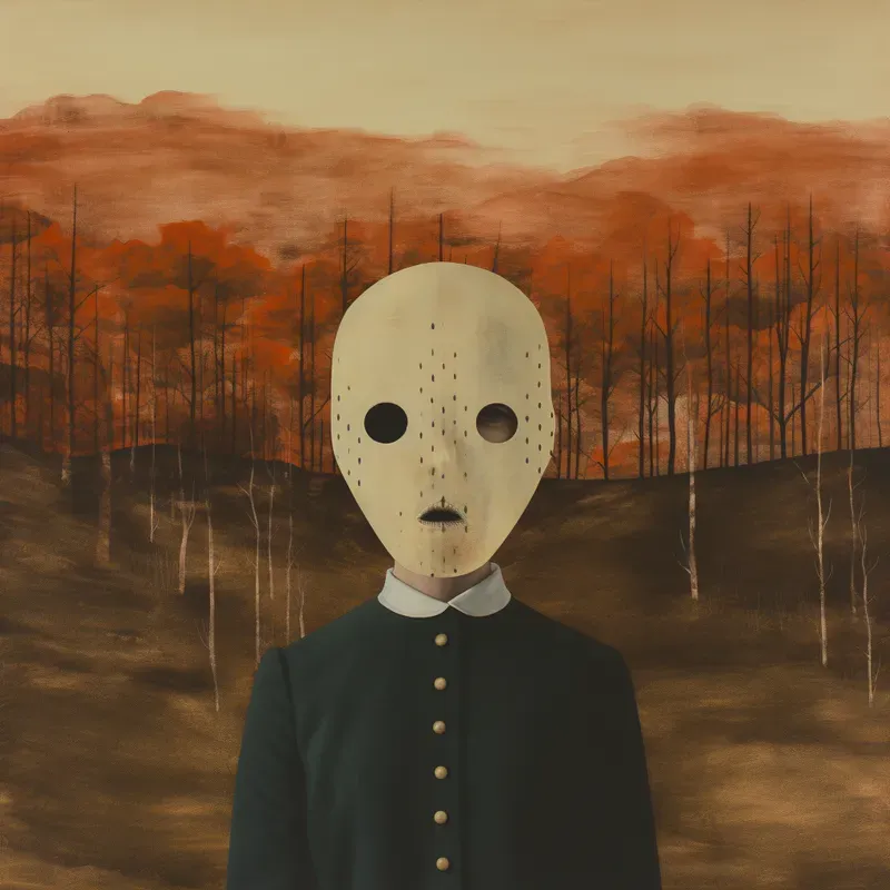 Minimal Stylized Surreal Paintings