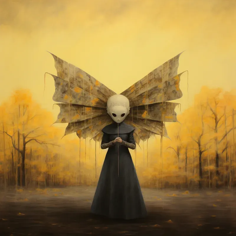 Minimal Stylized Surreal Paintings