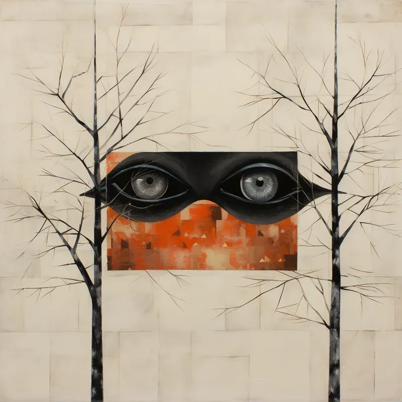 Minimal Stylized Surreal Paintings