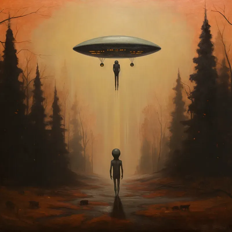 Minimal Stylized Surreal Paintings