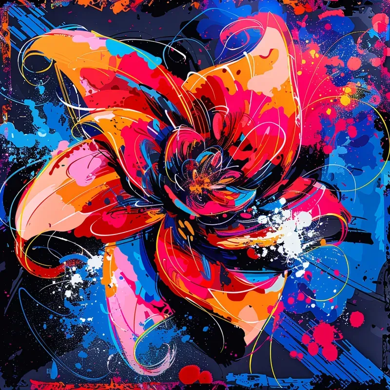 Rebellious Color Explosions Art